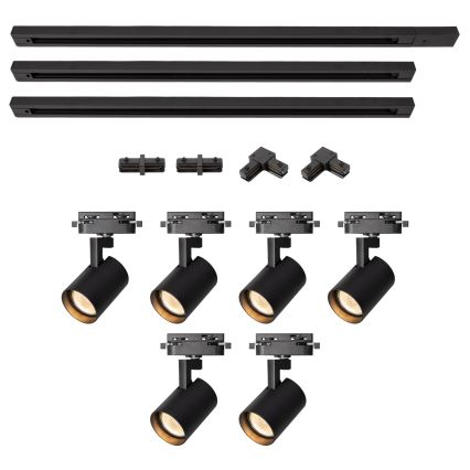Brilagi - Richtbare spot voor railsysteem HUSKY 6xGU10/10W/230V zwart