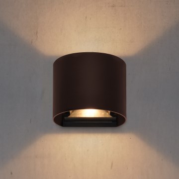 Brilagi - RONDO LED buitenwandlamp/6W/230V bruin IP54