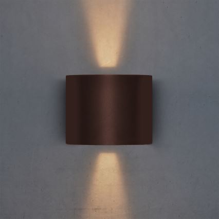 Brilagi - RONDO LED buitenwandlamp/6W/230V bruin IP54