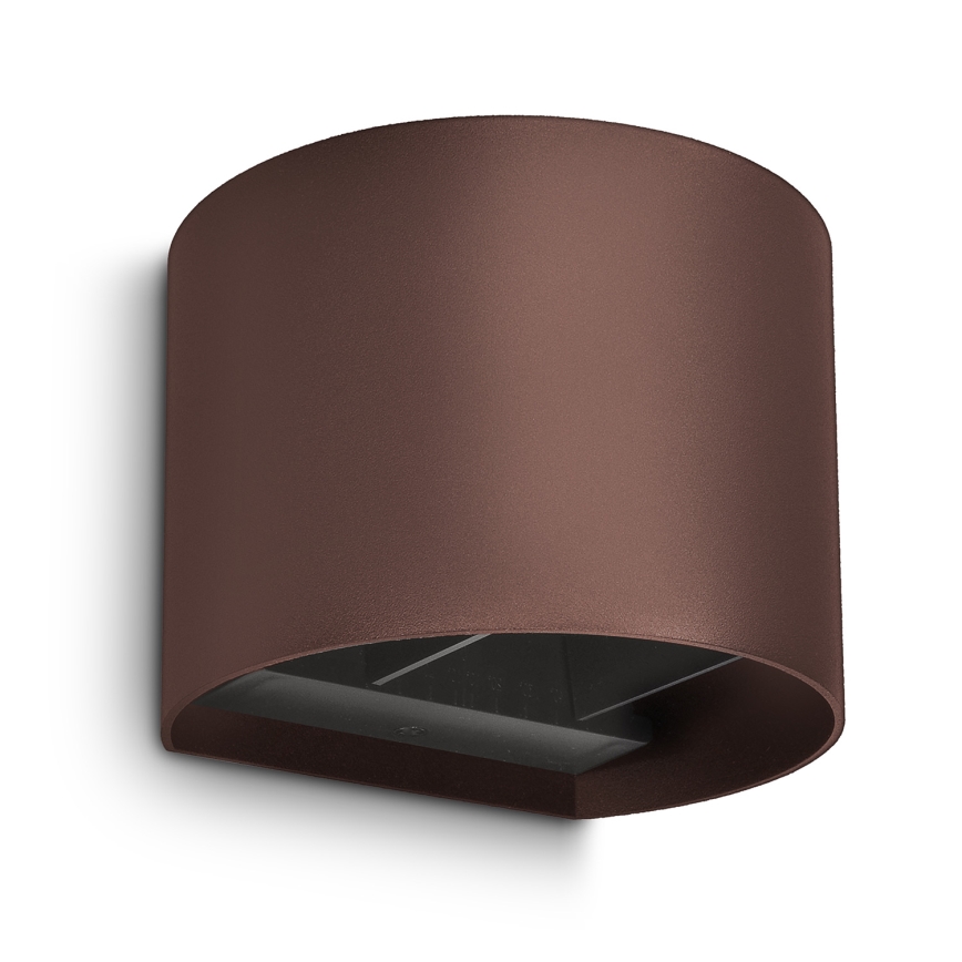 Brilagi - RONDO LED buitenwandlamp/6W/230V bruin IP54