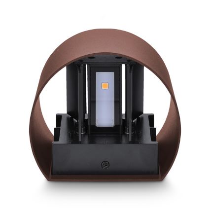 Brilagi - RONDO LED buitenwandlamp/6W/230V bruin IP54