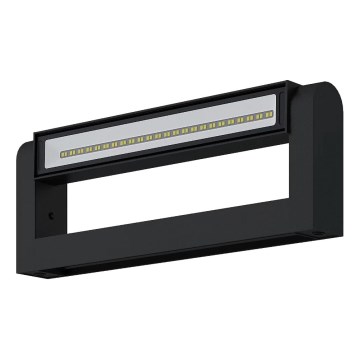 Brilagi - SALERNO LED buitenwandlamp LED/12W/230V 35,5 cm zwart IP65