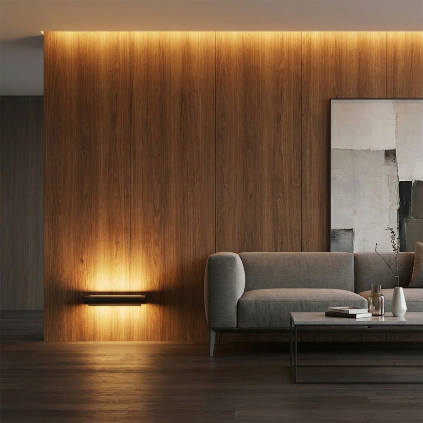 Brilagi - SALERNO LED buitenwandlamp LED/12W/230V 35,5 cm zwart IP65