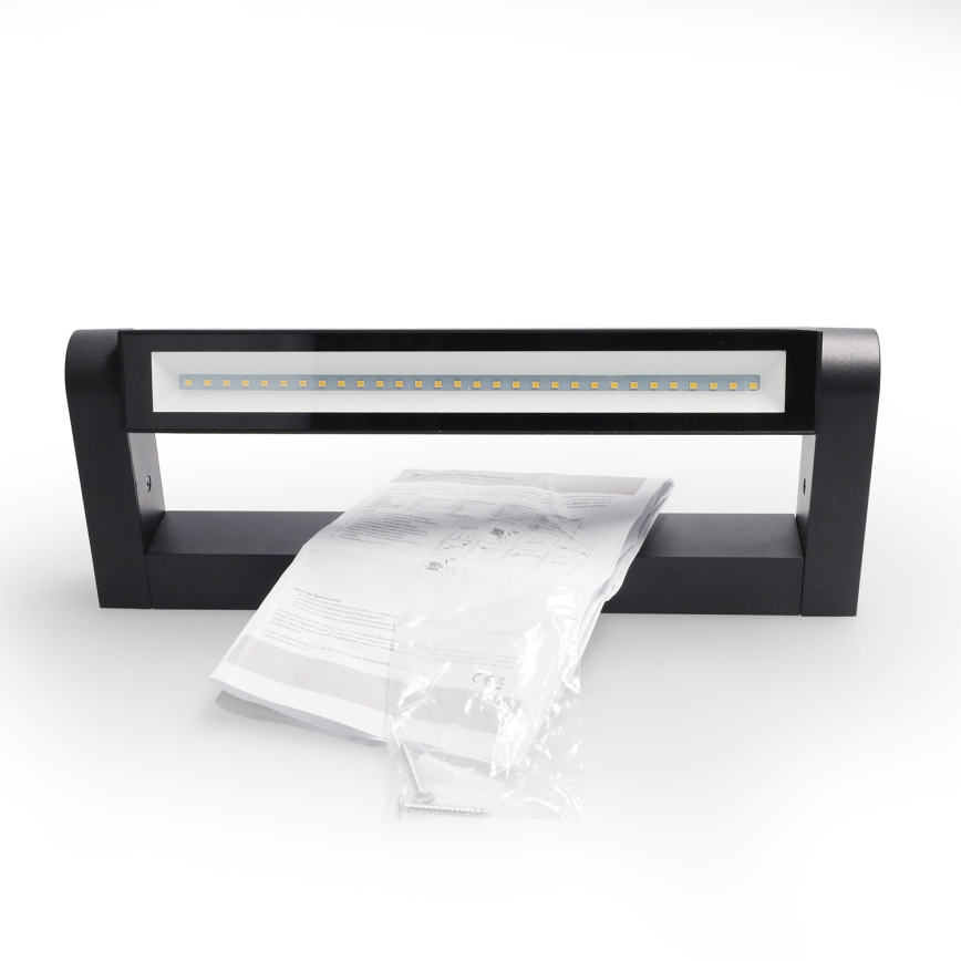 Brilagi - SALERNO LED buitenwandlamp LED/12W/230V 35,5 cm zwart IP65