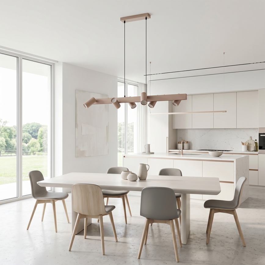 Brilagi - SELE hanglamp aan kabel 6xGU10/30W/230V beige