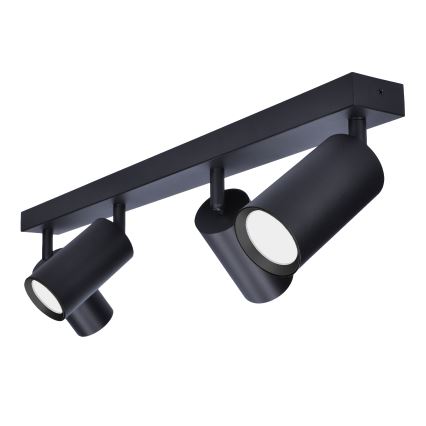 Brilagi - LED RGBW dimbare spot SELE 4xGU10/4,8W/230V 3000K zwart + afstandsbediening