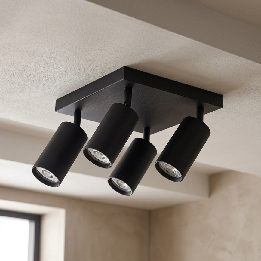 Brilagi - LED RGBW dimbare spot SELE SQUARE 4xGU10/6,5W/230V 2700-6500K zwart