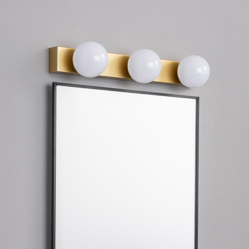 BRILAGI - SET 2x LED wandlamp voor de badkamer HOLLYWOOD 3xLED/3W/230V 39 cm IP44 goudkleurig