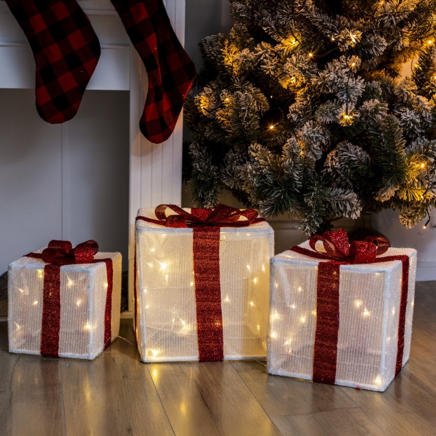 Brilagi - SET 3x LED Buiten kerstdecoratie LED/2,6W/3xAA IP44 cadeaus