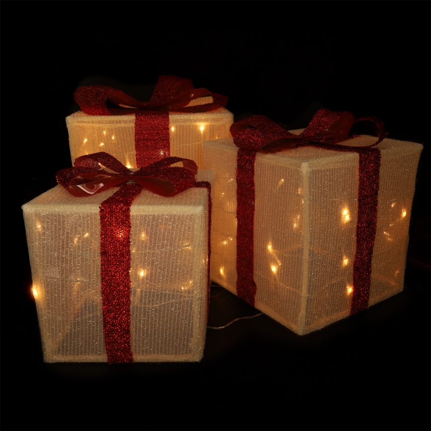 Brilagi - SET 3x LED Buiten kerstdecoratie LED/2,6W/3xAA IP44 cadeaus