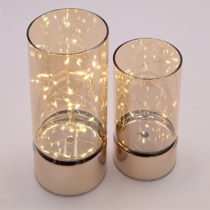 Brilagi - Set van 2 LED-kerstdecoraties, LED/3xAA + 2xAA