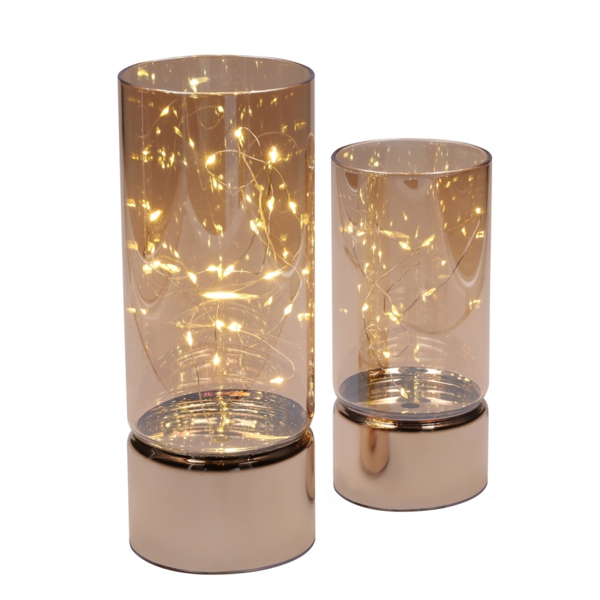Brilagi - Set van 2 LED-kerstdecoraties, LED/3xAA + 2xAA