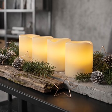 BRILAGI - Set van 4 LED-kaarsen LED/1xCR2032 crèmekleurig