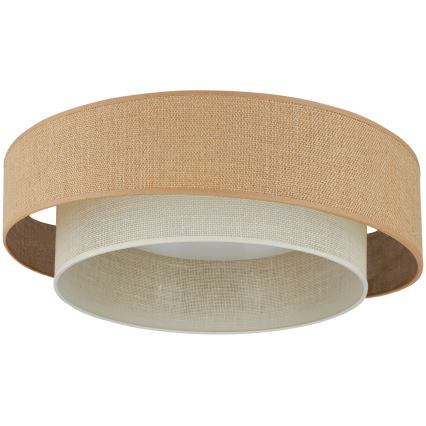 Brilagi - LED dimbare plafondlamp SHINE LED/24W/230V Ø 60 cm 3000/4000/6500K beige/crème + afstandsbediening