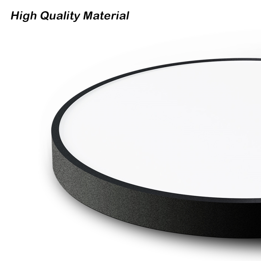 Brilagi - Dimbare SMART LED Plafondlamp POOL/128W/230V 3000-6000K 100 cm Wi-Fi Tuya zwart + afstandsbediening