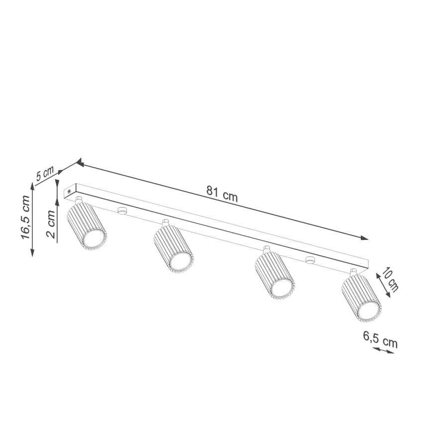 Brilagi - Spot CRESTO 4xGU10/10W/230V wit