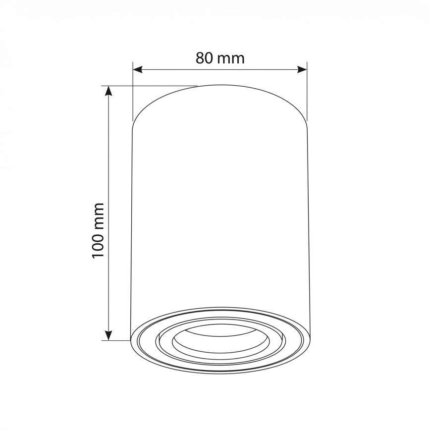 BRILAGI - Spot MIA 1xGU10/30W/230V 100x80 mm wit
