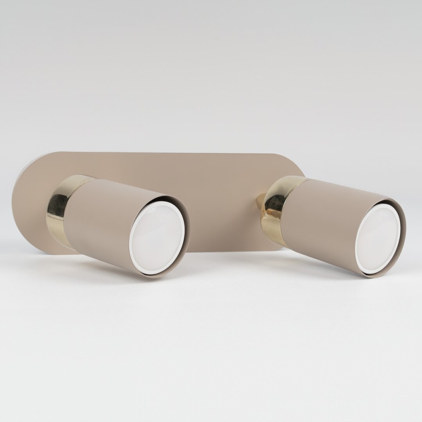 Brilagi - Spot POKER 2xGU10/25W/230V beige/goud
