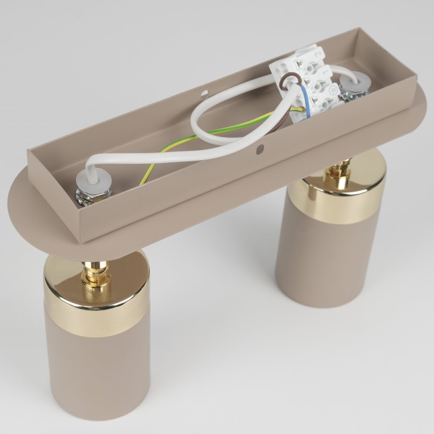 Brilagi - Spot POKER 2xGU10/25W/230V beige/goud