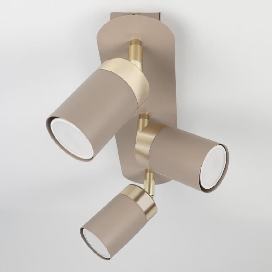 Brilagi - Spot POKER 3xGU10/25W/230V beige/goud