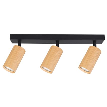 Brilagi - Spot SELE 3xGU10/30W/230V zwart/eiken decor