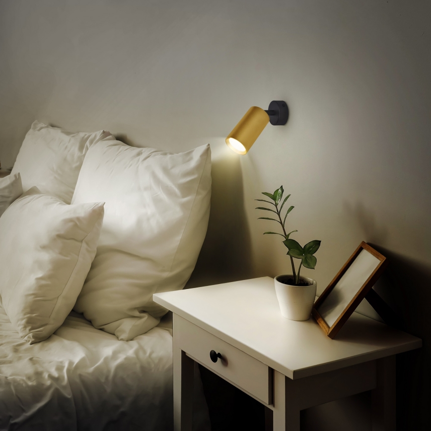 Brilagi - Spot SELE GOLDEN 1xGU10/30W/230V zwart/goud