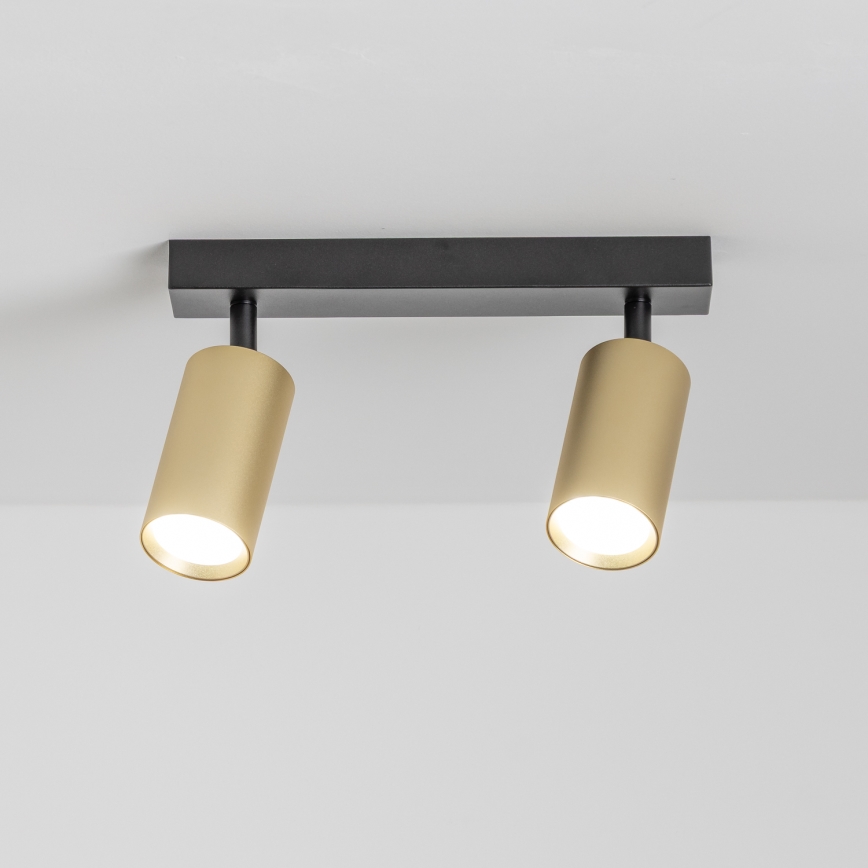 Brilagi - Spot SELE GOLDEN 2xGU10/30W/230V zwart/goud