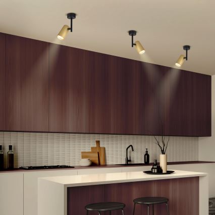 Brilagi - Spot SELE VERTICAL 1xGU10/30W/230V zwart/goud