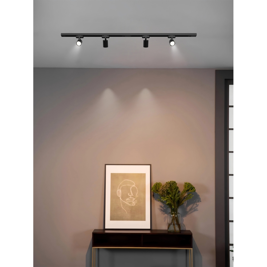 Brilagi - Spot voor railsysteem HUSKY 4x GU10/10W/230V, zwart