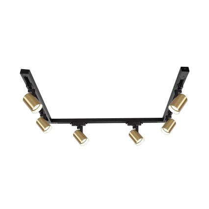 Brilagi - spot voor railsysteem HUSKY 6xGU10/10W/230V zwart/goud