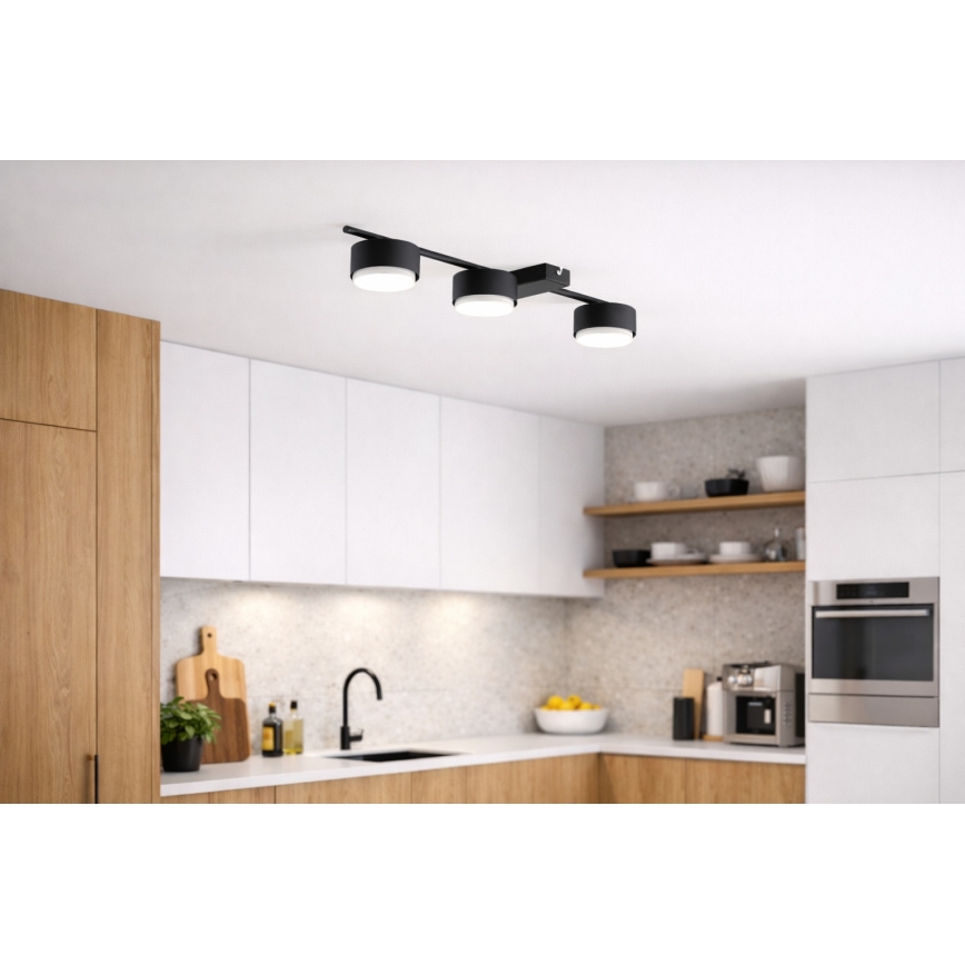 Brilagi - Spotarmatuur 3xGX53/12W/230V zwart