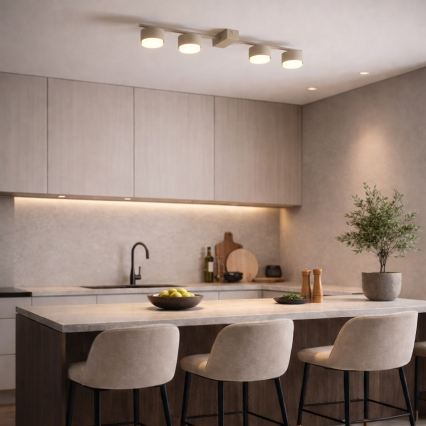 Brilagi - Spotarmatuur 4xGX53/12W/230V beige