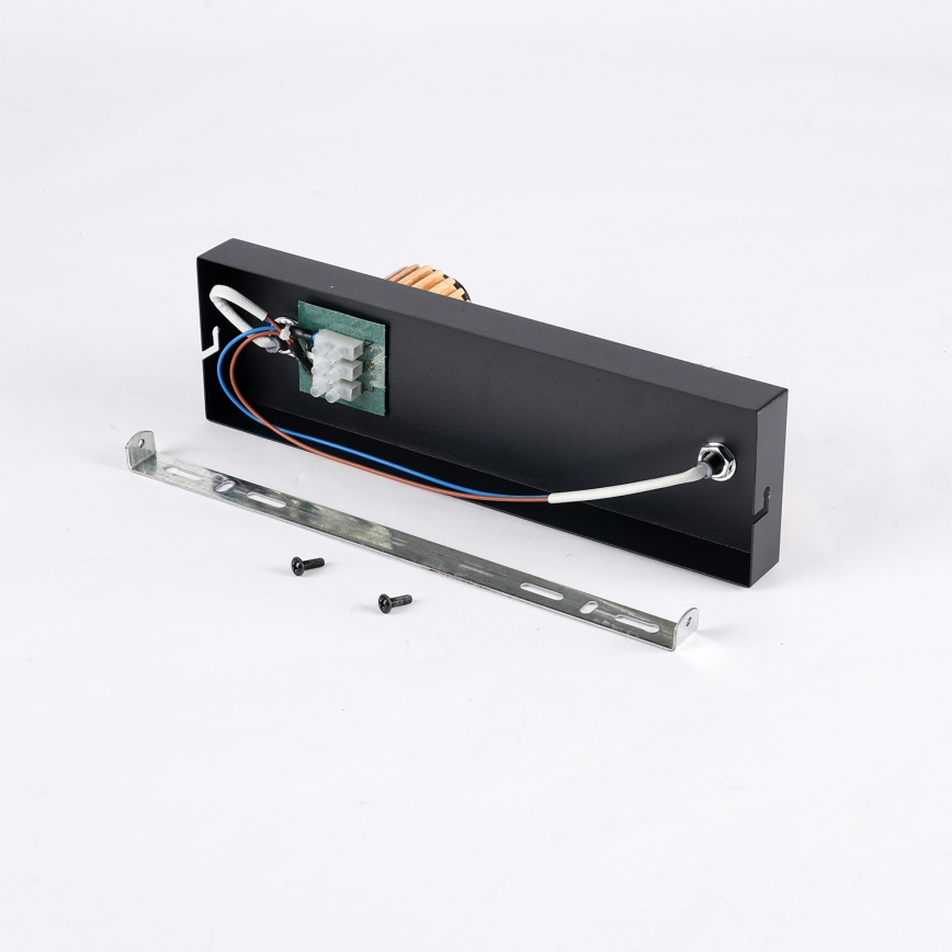 Brilagi - Spotarmatuur HYGGE 2xE14/15W/230V zwart/rookglas