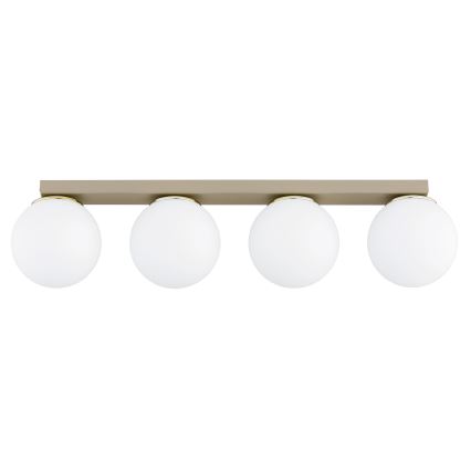 Brilagi - Spotarmatuur MILO 4xE27/60W/230V beige/goud
