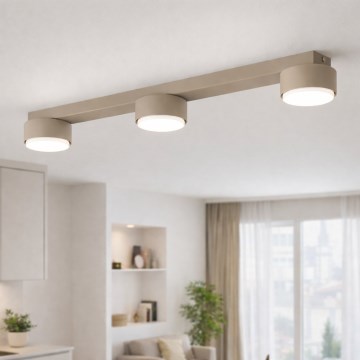 Brilagi - Spotarmatuur MONO 3xGX53/12W/230V beige
