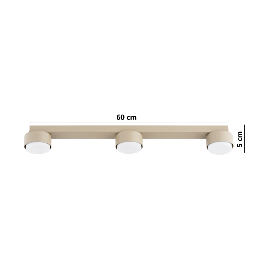 Brilagi - Spotarmatuur MONO 3xGX53/12W/230V beige