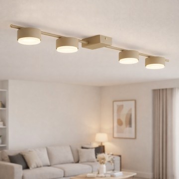 Brilagi - Spotarmatuur MONO 4xGX53/12W/230V beige