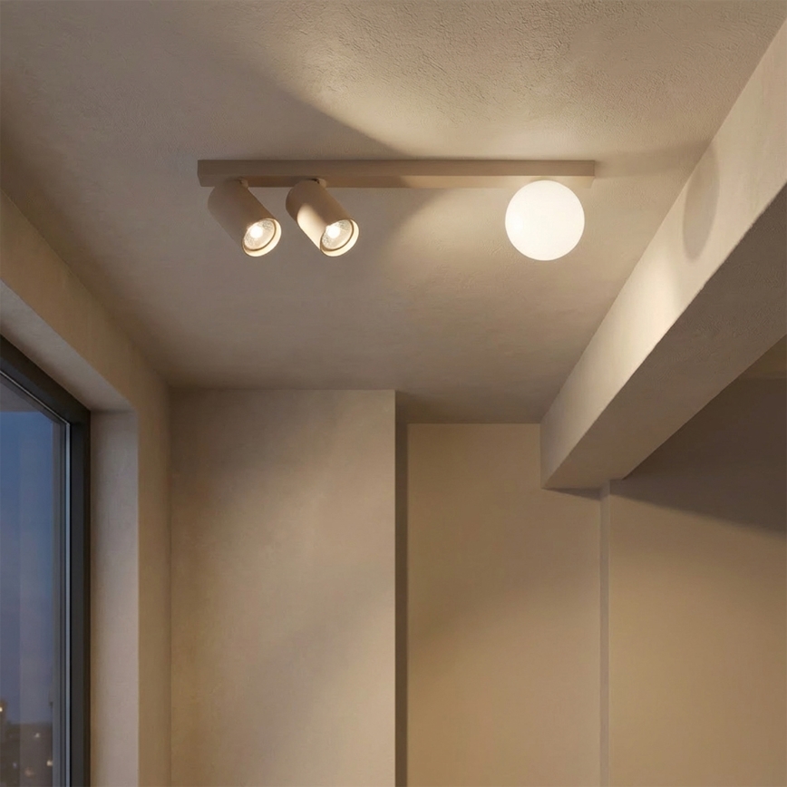 Brilagi - Spotarmatuur SELE BALL 2xGU10/30W/230V + 1xG9/10W beige