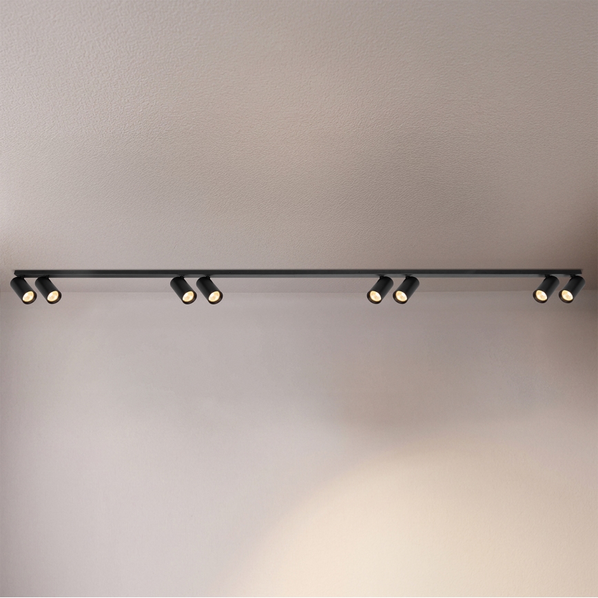Brilagi - Spotarmatuur SELE LONG 8xGU10/30W/230V zwart