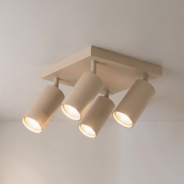 Brilagi - Spotarmatuur SELE SQUARE 4xGU10/30W/230V beige