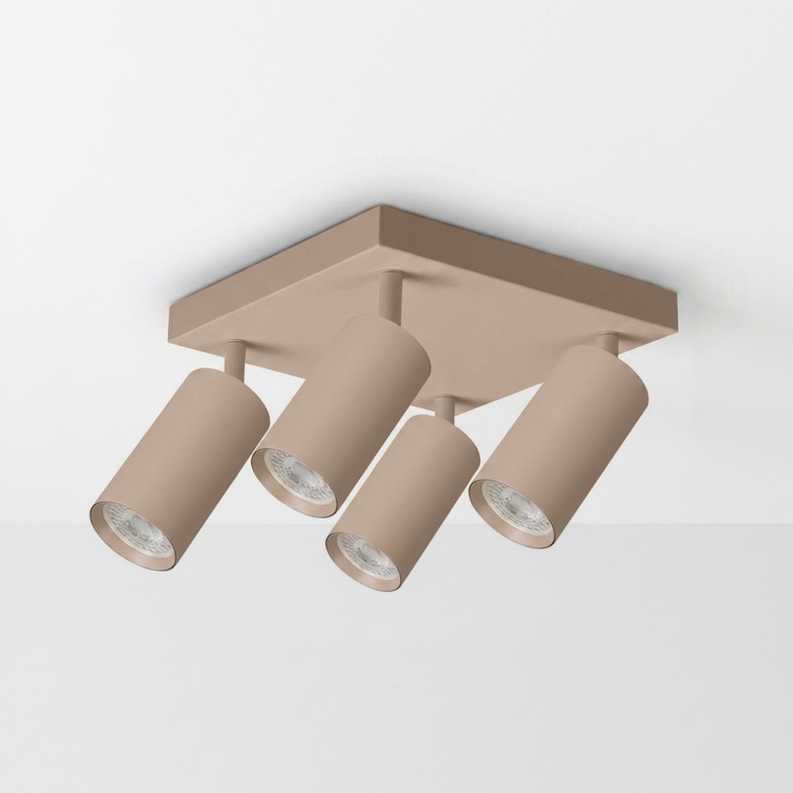 Brilagi - Spotarmatuur SELE SQUARE 4xGU10/30W/230V beige