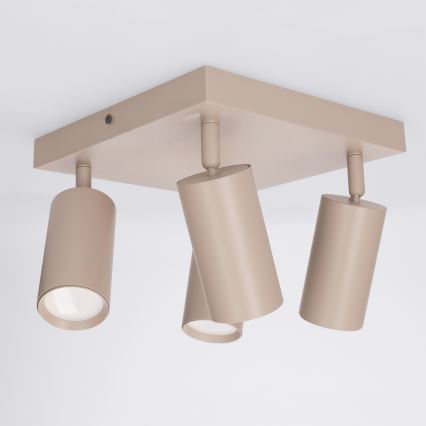 Brilagi - Spotarmatuur SELE SQUARE 4xGU10/30W/230V beige