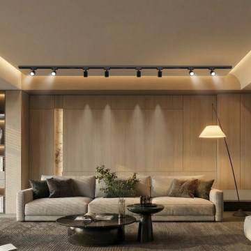 Brilagi - Spotarmatuur voor railsysteem HUSKY 8xGU10/10W/230V zwart