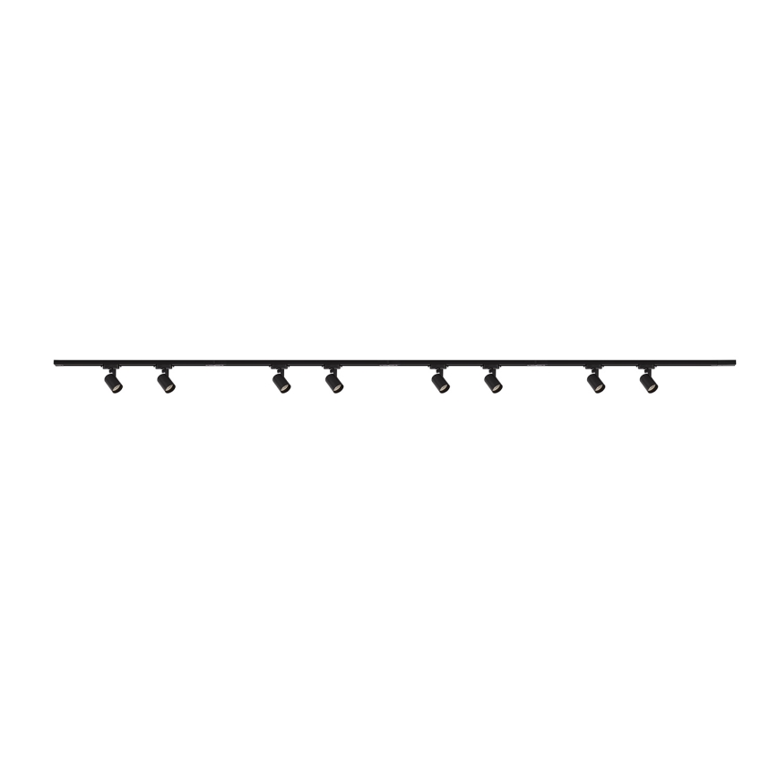 Brilagi - Spotarmatuur voor railsysteem HUSKY 8xGU10/10W/230V zwart