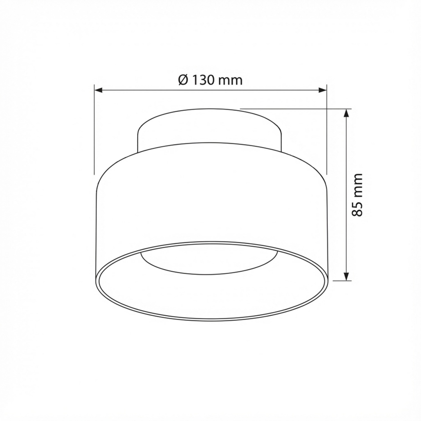 Brilagi - Spotlamp AURA LUX 1xGX53/30W/230V Ø 13 cm zwart/gerookt glas