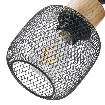 Brilagi - Spotlamp BASKLITE 4xE27/15W/230V hout/zwart