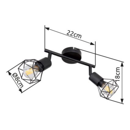 Brilagi - Spotlamp CAGE 2xE14/40W/230V