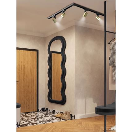 Brilagi - Spotlamp in het railsysteem HUSKY 4xGU10/10W/230V zwart/goud