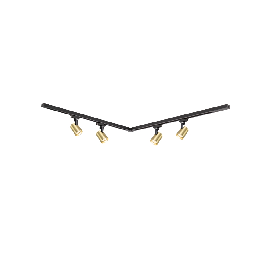 Brilagi - Spotlamp in het railsysteem HUSKY 4xGU10/10W/230V zwart/goud