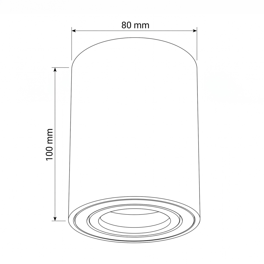 BRILAGI - Spotlamp MIA 1xGU10/30W/230V 100x80 mm bordeaux